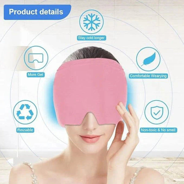 Cooling Gel Ice Mask – Instant Headache & Migraine Relief